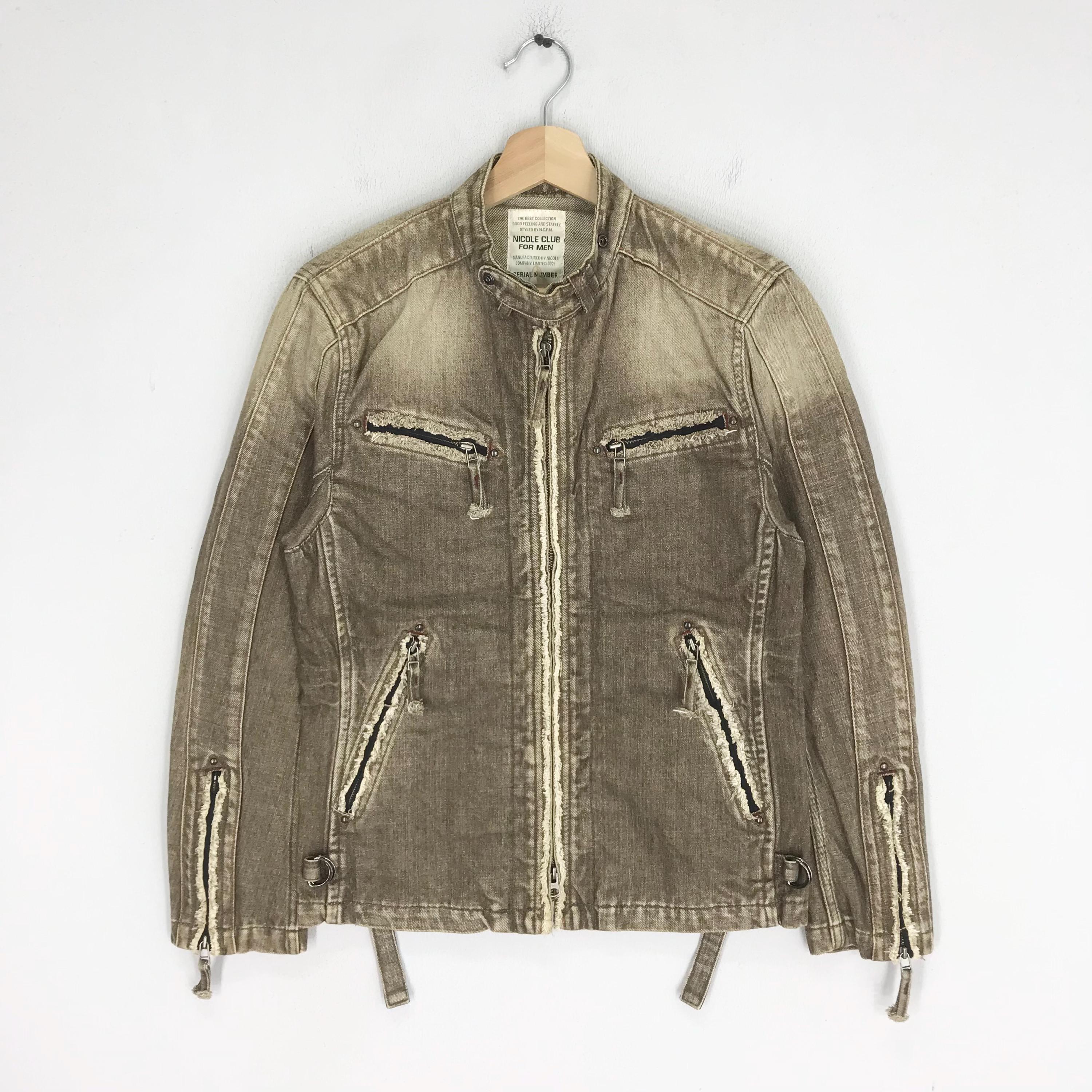 Vintage Nicole Club Japan Denim Jacket Small Nicole Club for Men