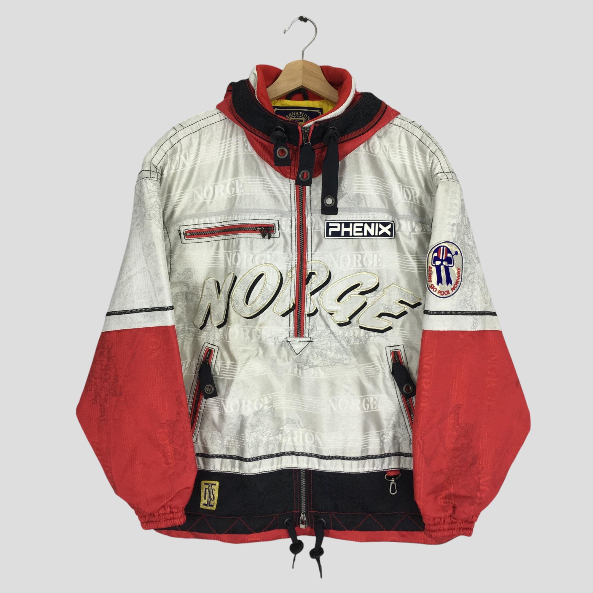 Vintage 90s Phenix Ski Wear Winter Jacket Hoodie Colorblock