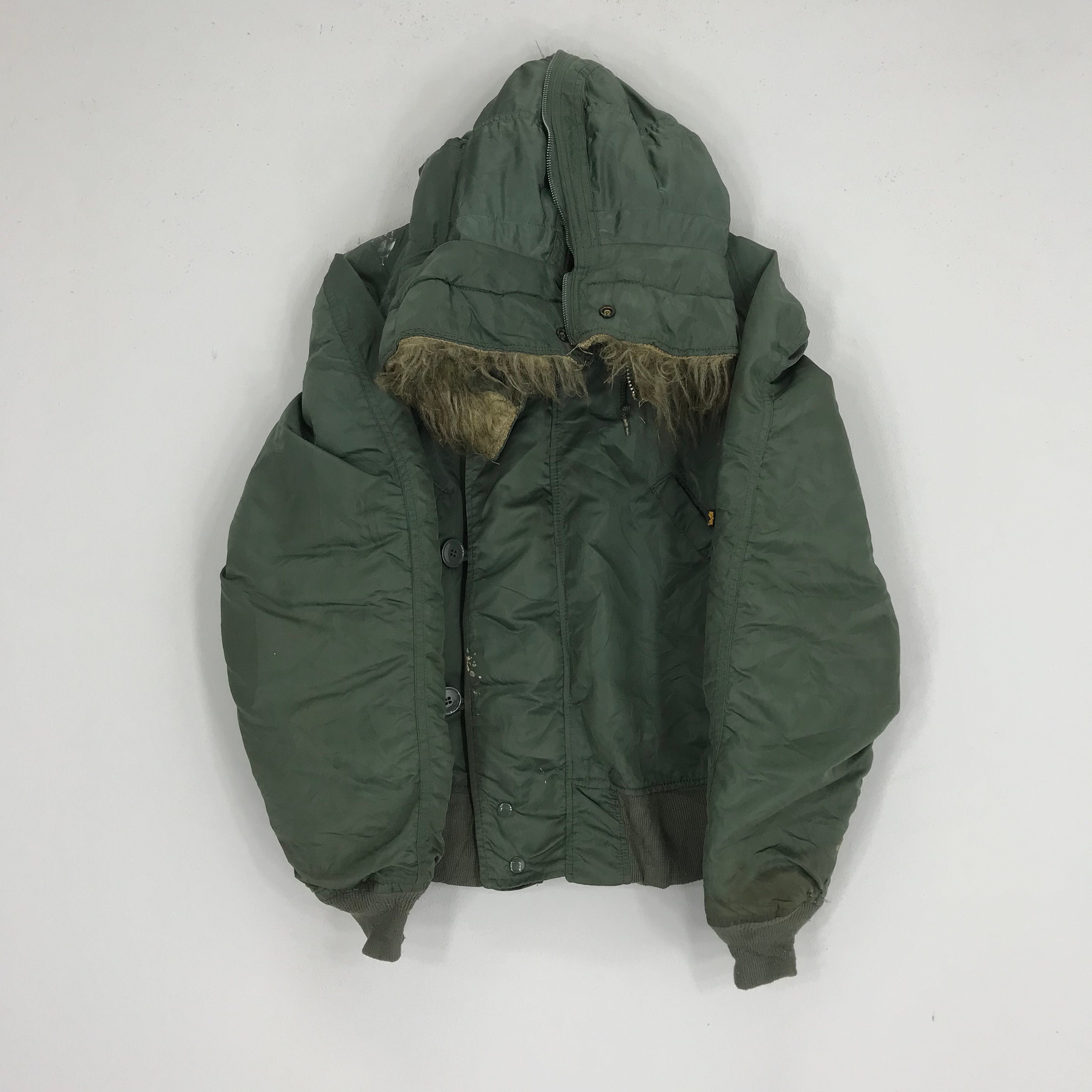 【archive】90's BOMBER FLIGHT FUR JACKET Vintage 90's Marilyn Monroe Leather Furs Flight Bomber Type
