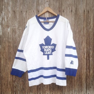 Selten!! Toronto Maple Leafs Big Logo By Starter Hockeytrikot Unisex Größe L
