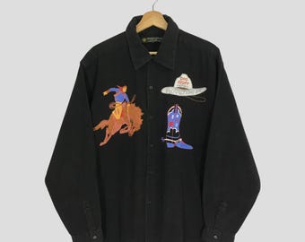 Vintage 90s Polo Country Ralph Lauren Jeans Shirt Small Polo Pony