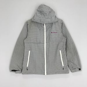 Columbia Sportswear Sweater Zipper Hoodie Checkered Jacket Columbia Usa Sportswear Company White Checked Size S