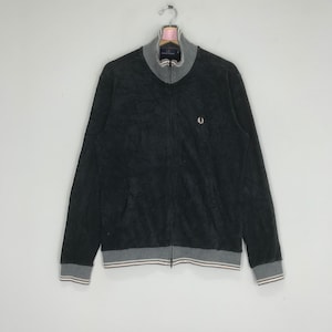 Rare!! Fred Perry Fleece Warmer Sweater Jacket Fred Perry Sportswear Sweater Zipper Size L
