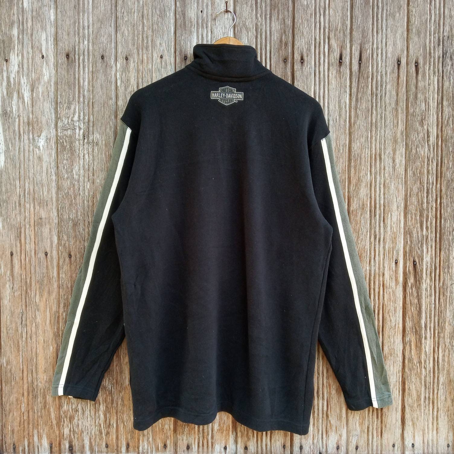 Rare!! Harley Davidson Motorcycle Half Zipper Big Logo Rare!! Harley Davidson Motorcycle Half Zipper Big Logo