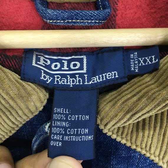 Vintage 90's Polo Ralph Lauren Denim Jacket Stonewash Blue 2xlarge