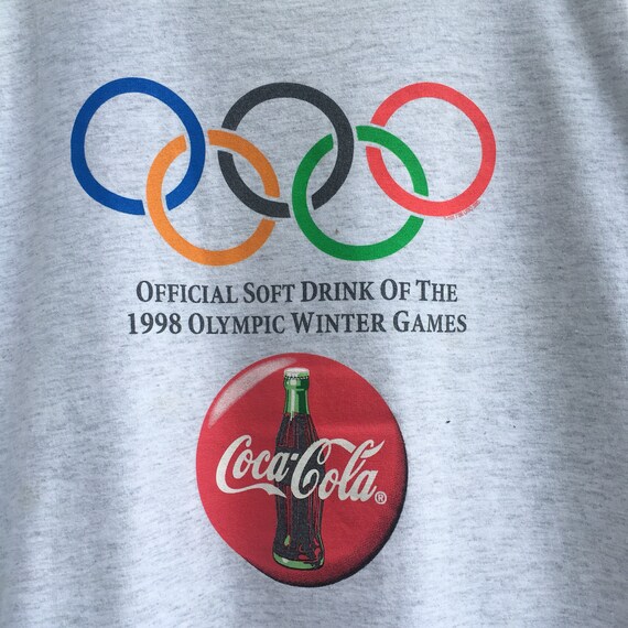 Rare!! Coca Cola Nagano Olympic Winter Games T-shirt … - Gem