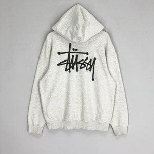 Authentic Stussy Hoodie Sweater Pullover Sweatshirt Big Logo Spell Out  Skatewear Surfwear Streetwear Size S -  Israel