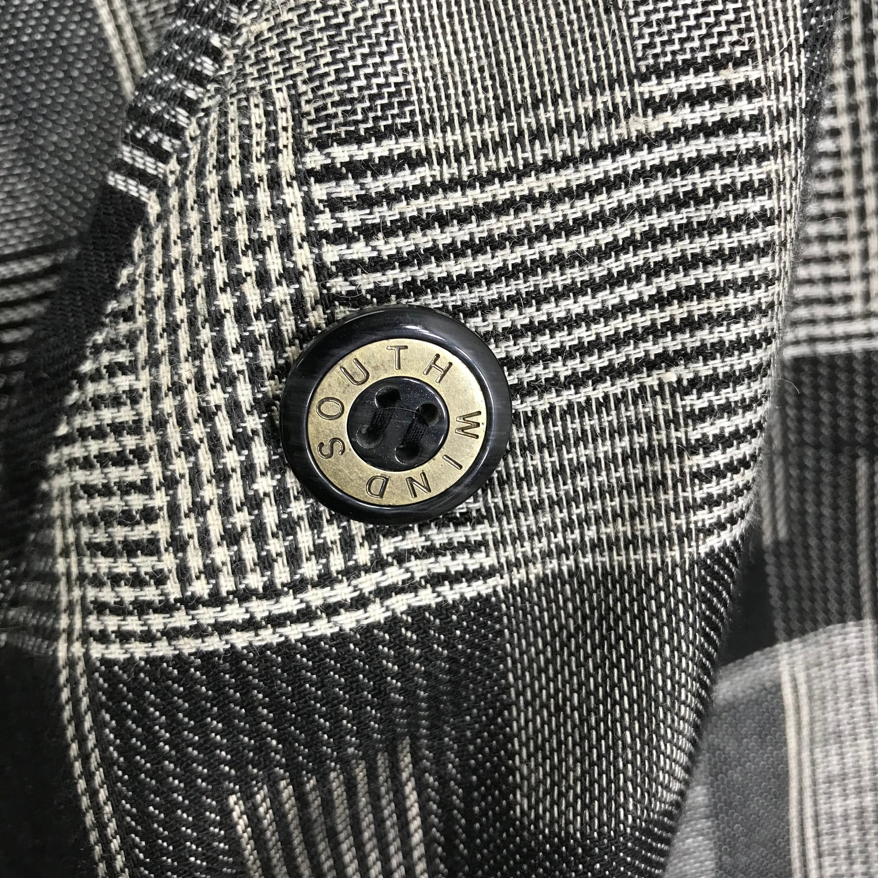Vintage 90's Checkered Jacket Plaid Checked Harrington Retro