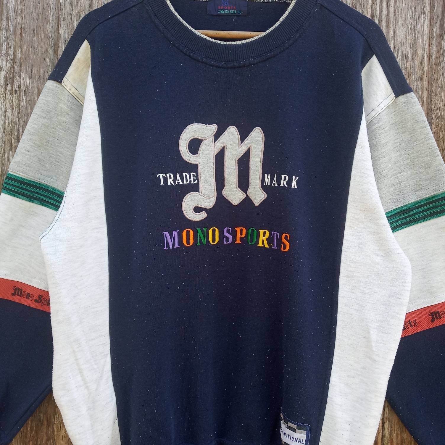 Rare Mono Sports Colourblock Design Embroidery Logo - Etsy