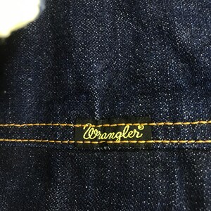 Vintage Wrangler Wrange Blue Chore Denim Jeans Jas Denim Jas Sherpa Voering Wrangler Jeans Werkkleding Jas Knopen Maat M afbeelding 7
