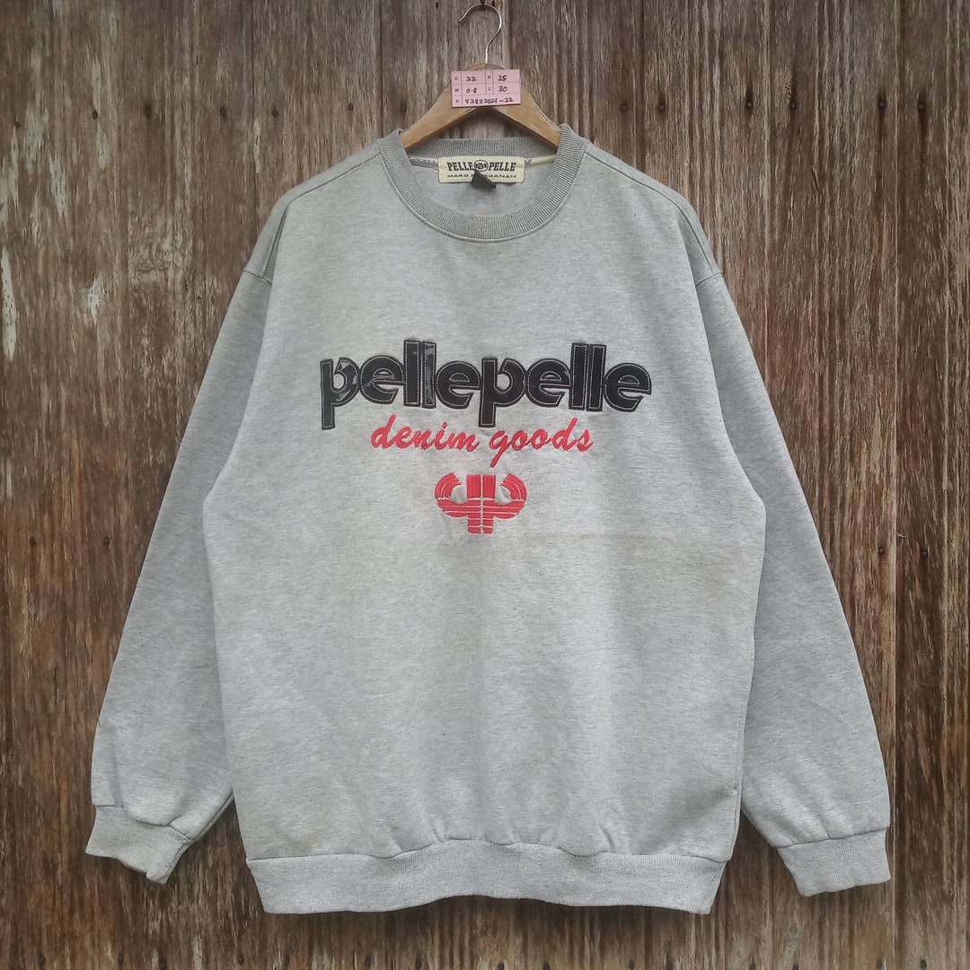 PELLE PELLE Marc Buchanan Embroidery Big Logo Sweatshirts Unisex