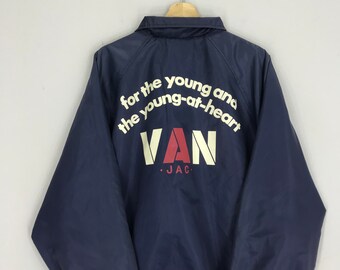 Vintage Van Jac Windbreaker Jacket Van Jac Big Logo Light Jacket