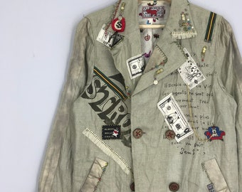 【VINTAGE】グラムロック テーラードジャケット PUNK パンク VINTAGE】グラムロック テーラードジャケット PUNK パンク