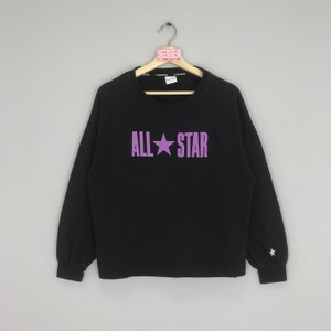 Rare!! Converse All Star Big Logo Sweater Sweastshirt Converse All Star Size M