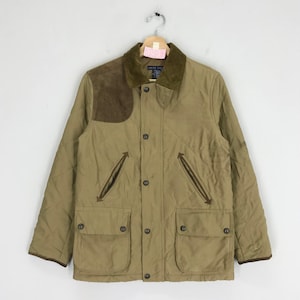 Vintage Polo Ralph Lauren Brown Leather Jacket Xsmall Ralph Lauren Four Pocket Leather Jacket Ladies Polo Ralph Lauren Tactical Coat Size XS
