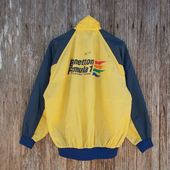 BENETTON F1 イエロー ジャケット Vintage Sparco x Benetton Formula1 x Ford Racing Team Jacket