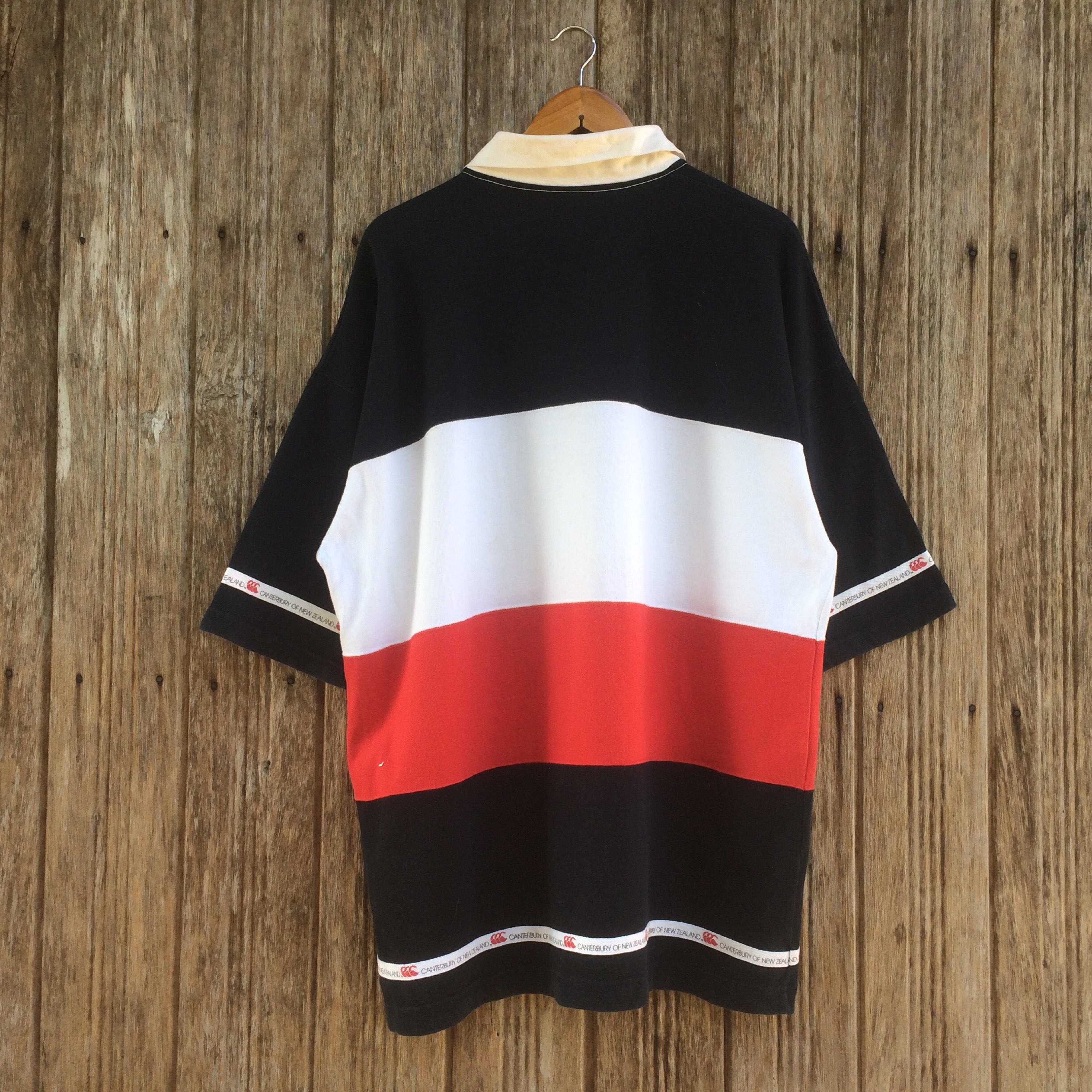 CANTERBURY Scotland ラガーシャツ スコットランド 古着 古着 90年代 カンタベリー CANTERBURY ボーダー柄 長袖 ラガー