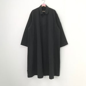 ヴィンテージ Y's For Men ロングコート ブラック ヨウジヤマモト コート ジャケット ボタンダウン ジャケット ヨウジヤマモト 日本 サイズ XXL