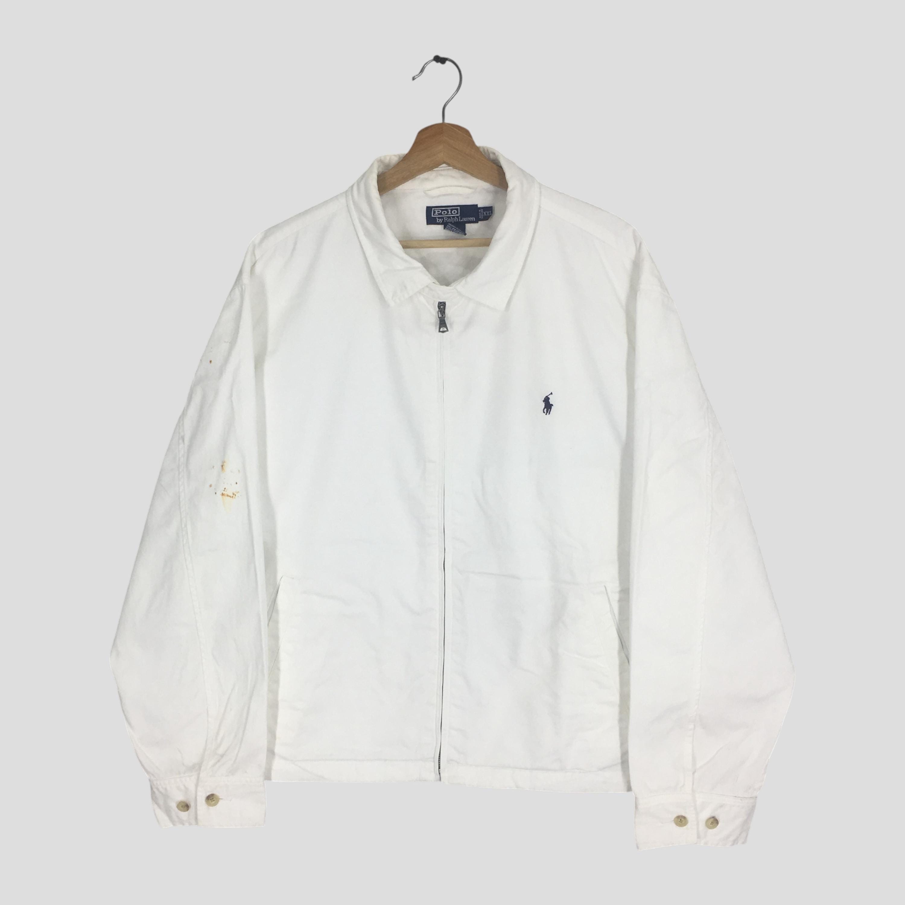 Vintage 90's Polo Ralph Lauren White Casual Jacket 2xlarge Polo