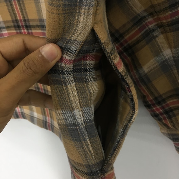 Vintage Pendleton Checkered Brown Jacket Medium P… - image 13