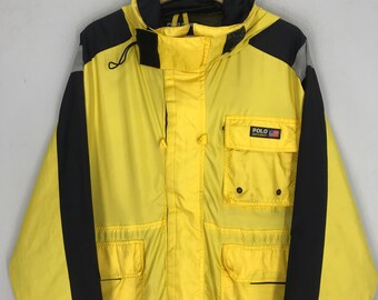 Vintage 90s Polo Sport Yellow Jacket Large Polo Sport Ralph Lauren