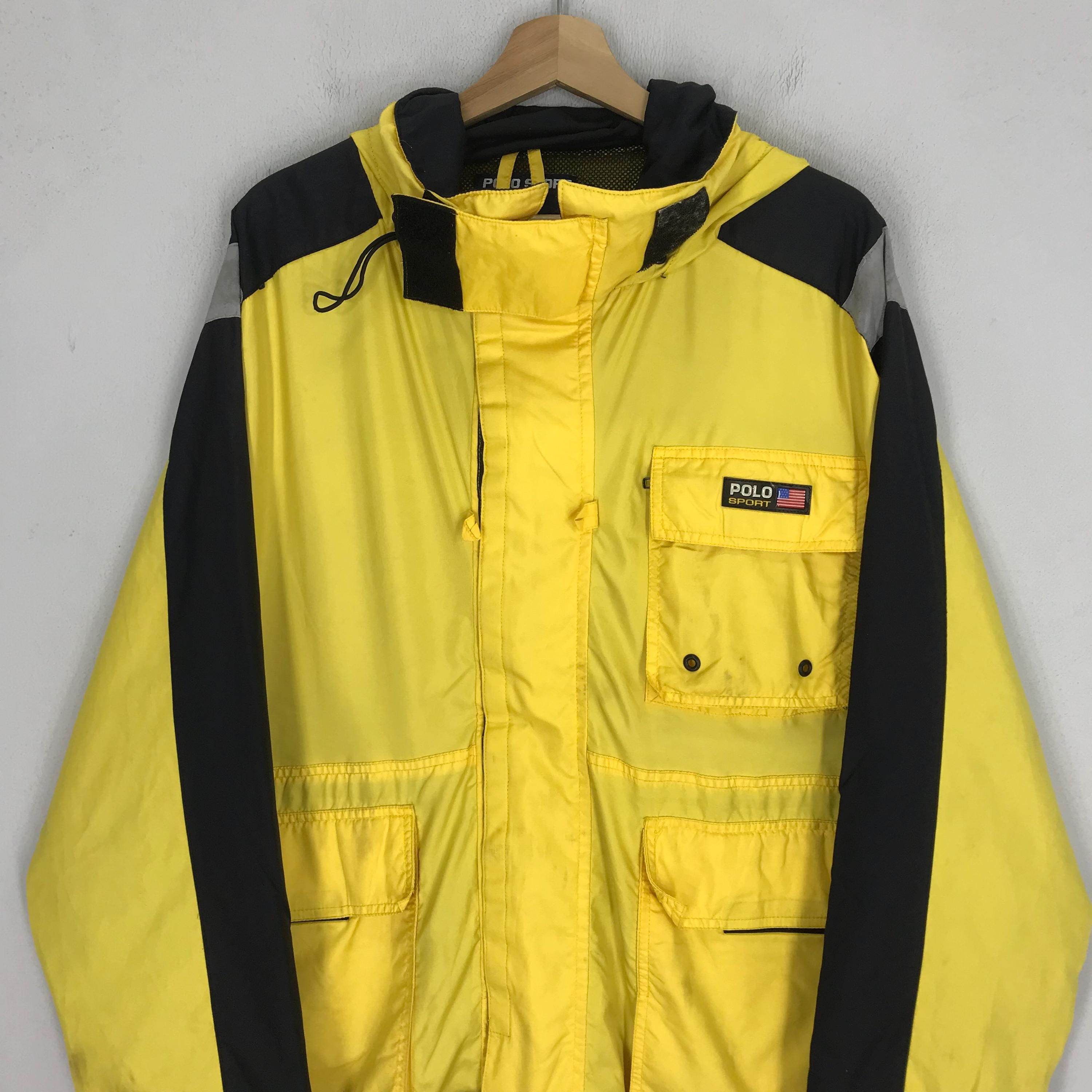 Vintage 90s Polo Sport Yellow Jacket Large Polo Sport Ralph Lauren