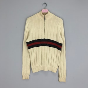Polo Jeans Company Ralph Lauren Demi-fermeture éclair rayures Polo Jeans Sweat-shirts Taille S