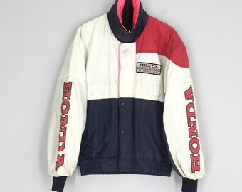 Honda Racing ジャケット Mサイズ ネイビー/ホワイト/レッド Honda Racing Jacket – M - BACK2 GRAND | Online Vintage Store