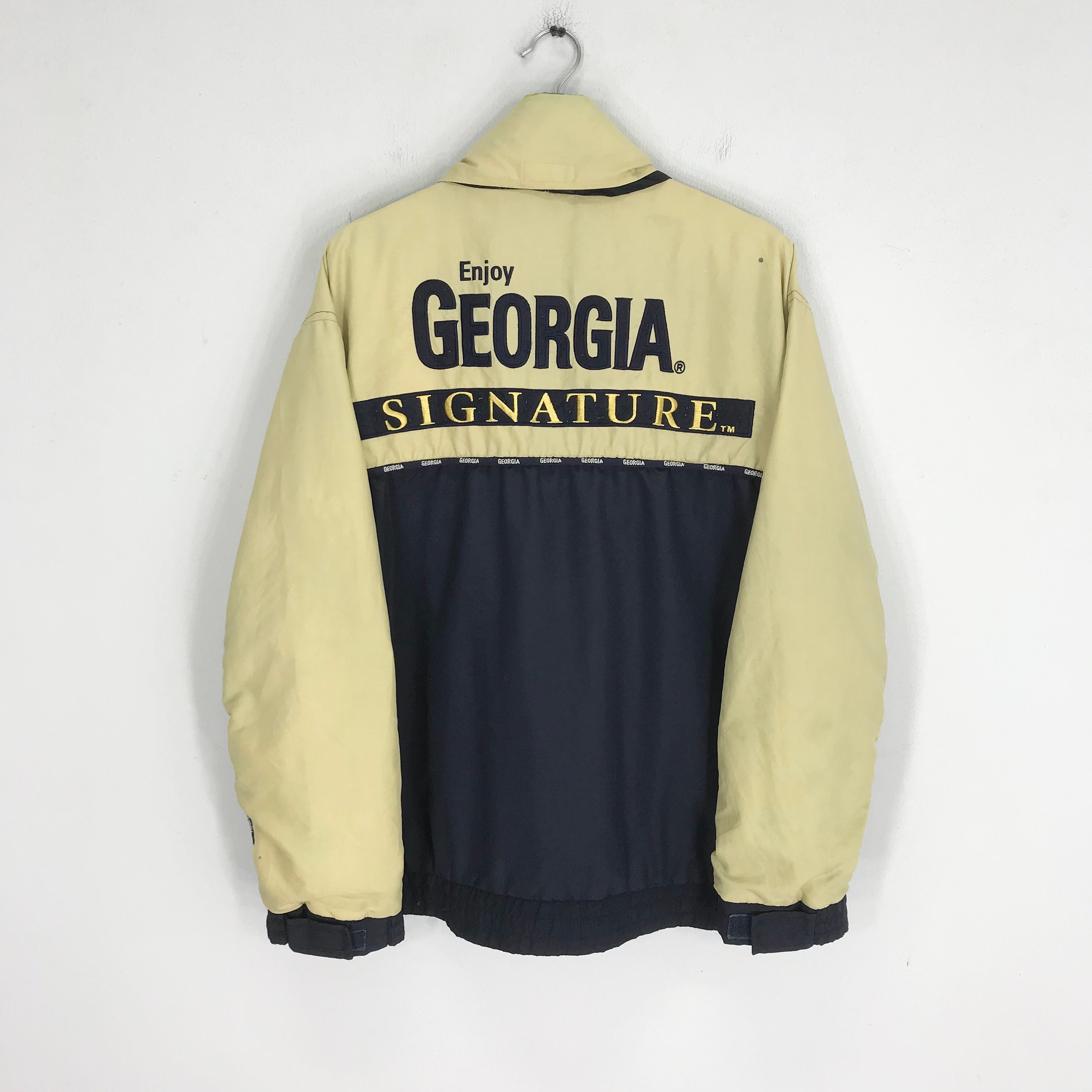 Vintage Enjoy Georgia Signature Embroidery Big Logo Jacket Vintage Enjoy Georgia Signature Embroidery Big Logo Jacket