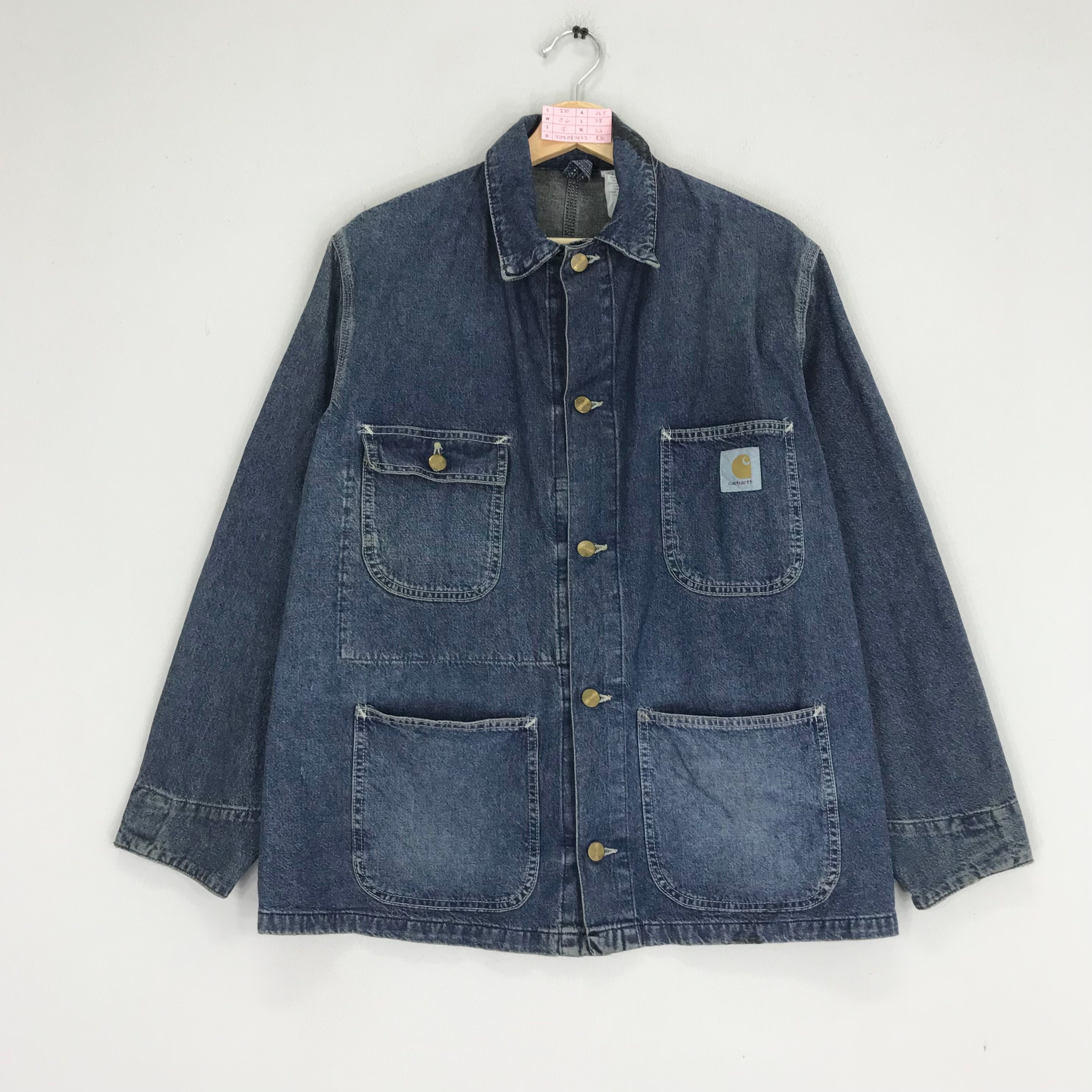 Vintage Carhartt Rugged Outdoor Workwear Blue Indigo Jacket