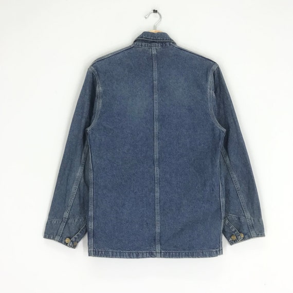 Vintage Carhartt Rugged Outdoor Workwear Blue Indigo Jacket