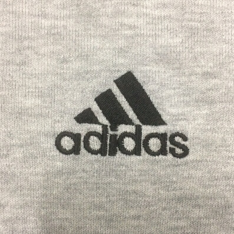 Adidas Embroidery Logo Sweatshirts Unisex Medium size | Etsy