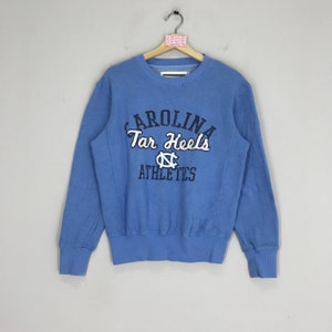 Vintage University North Carolina Sweatshirt Carolina Sweater Carolina Tar Heels Crewneck Carolina Tar Heels Big Logo Pullover Jumper Size S