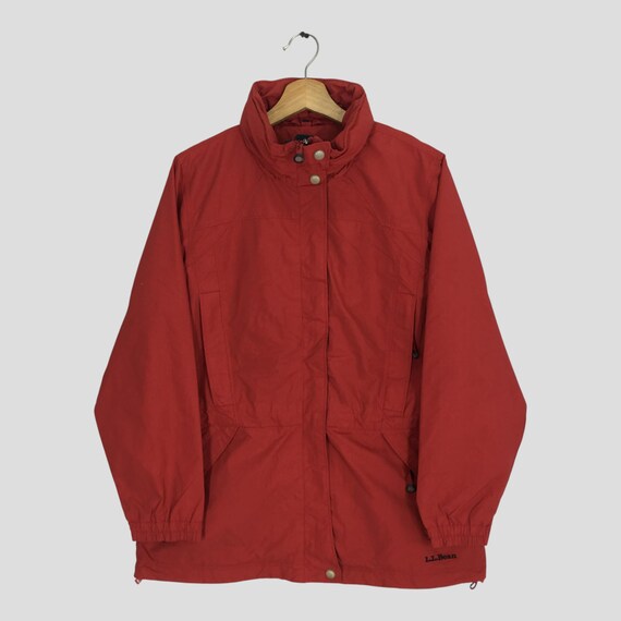 Vintage 90's LL Bean Red Light Jacket Medium LL Bean Windbreaker