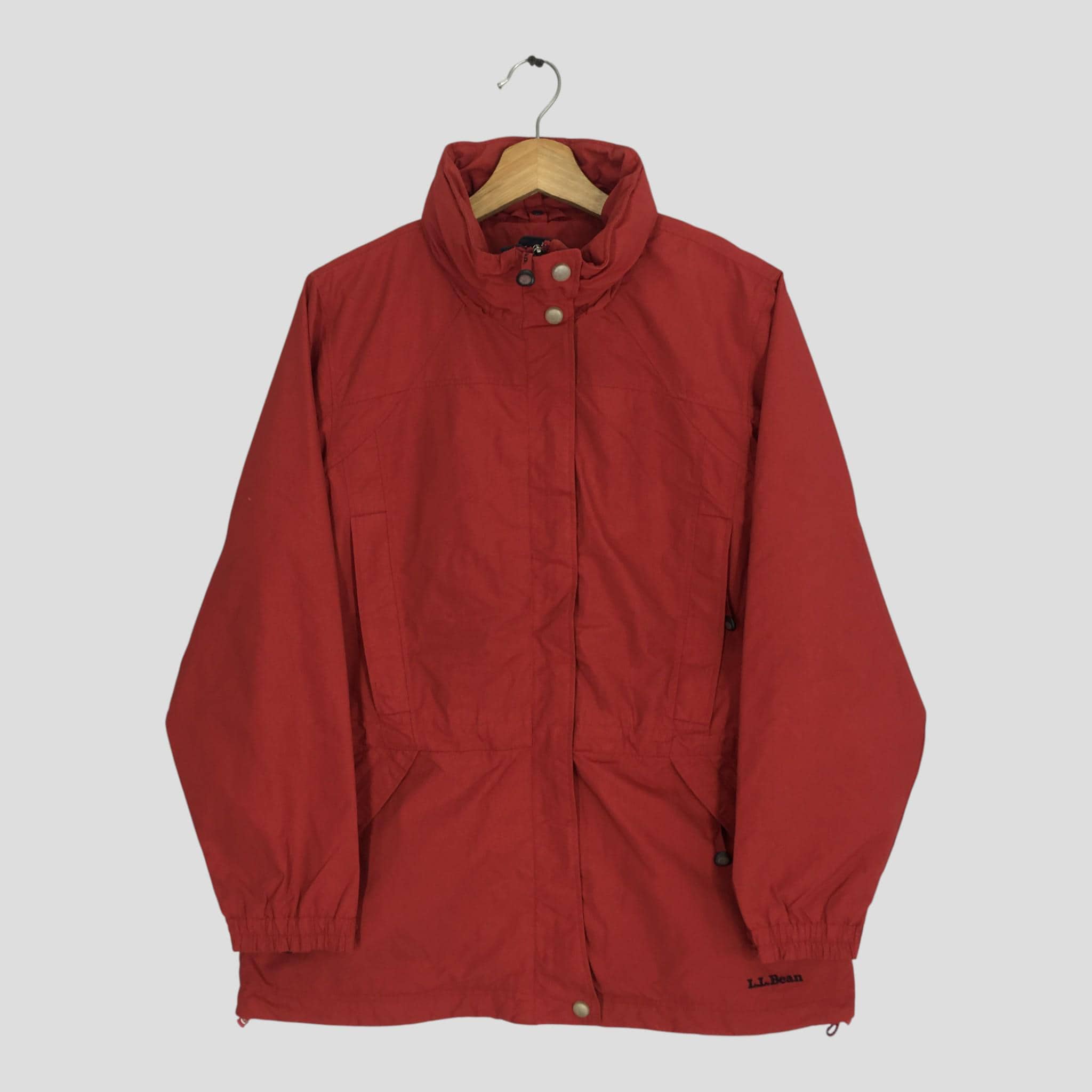 Vintage 90's LL Bean Red Light Jacket Medium LL Bean Windbreaker
