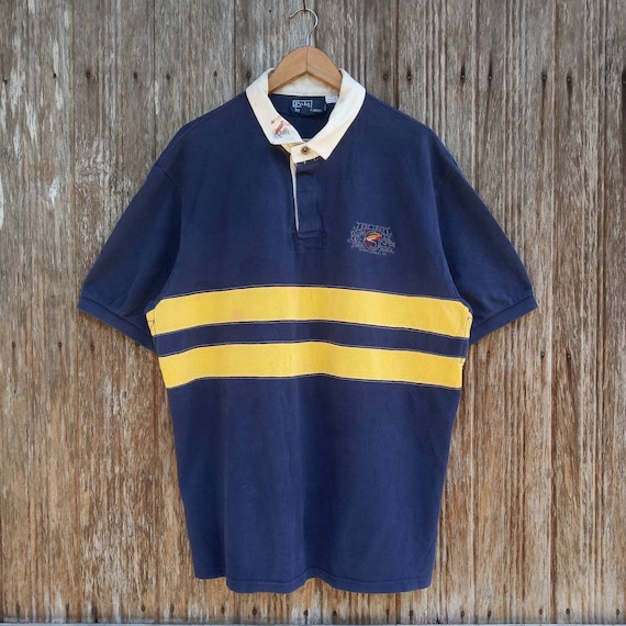 Vintage Polo by Ralph Lauren Fishing Tackle Polo Shirt Colourblock XL Size  