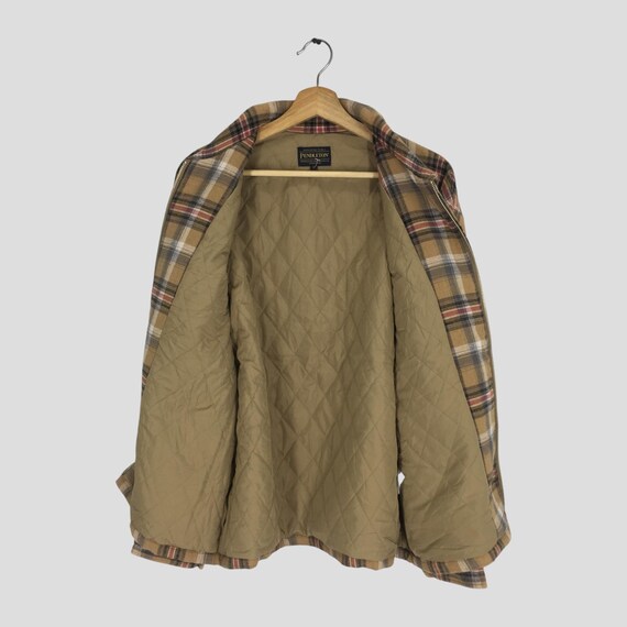 Vintage Pendleton Checkered Brown Jacket Medium P… - image 11