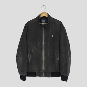 Polo Ralph Lauren Black Denim Jacket - Etsy