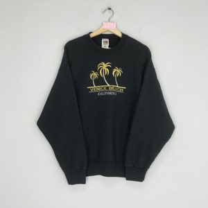Vintage 90s Venice Beach California Sweatshirt Venice Beach Sweater Venice Beach California Crewneck Venice Beach Palm Trees Pullover Size L