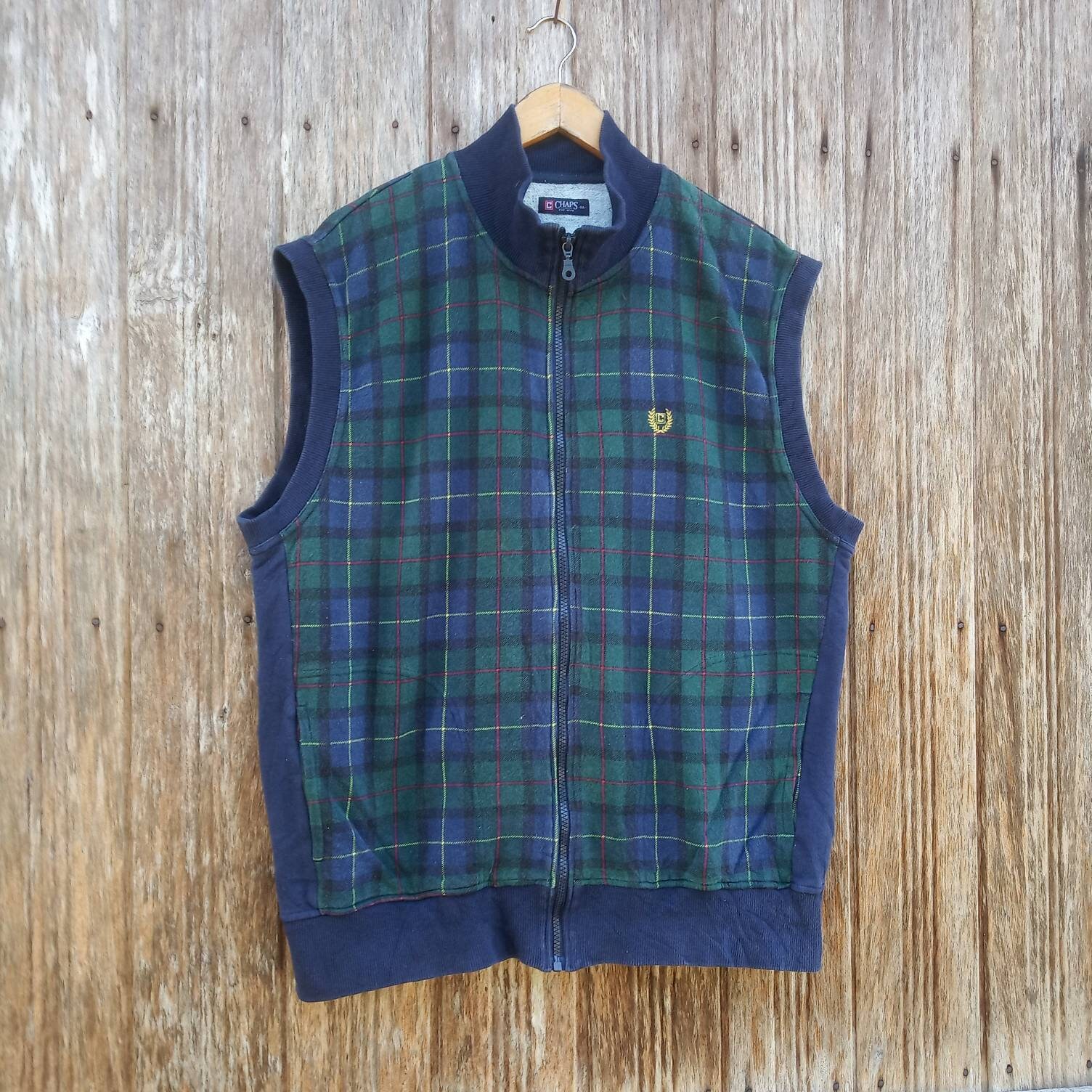 Rare Chaps Checkered Design Sleeveless 
