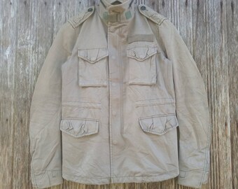 Vintage Worker Jacket Style Four Pocket Multiple Pocket Jacket Size Small