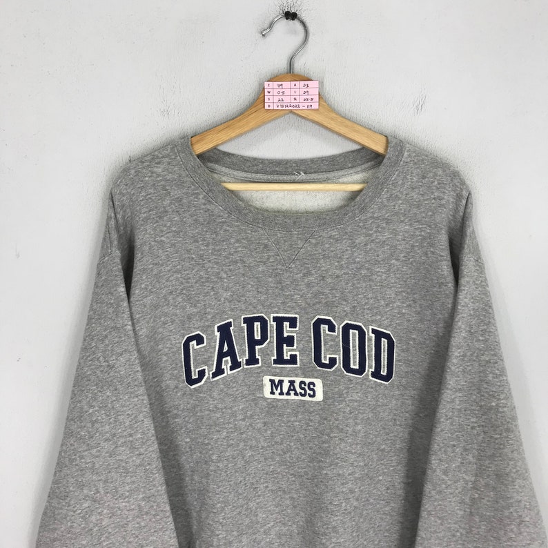 Vintage Cape Cod Massachusetts Sweatshirt Gray Large Cape Cod ...