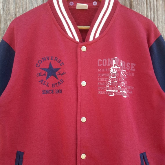 Rare!! Converse Varsity Jacket Snap Button Style … - image 4