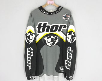 Vintage Thor Racing Team Motocross Yellow Tshirt Medium Thor Vintage Thor Racing Team Motocross Yellow Tshirt Medium Thor