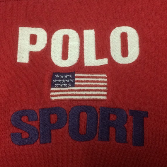 Rare!! Vintage Polo Sport by Ralph Lauren Half Zi… - image 4