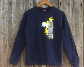 Puma Sports Spellout Logo Sweatshirts Unisex XS size