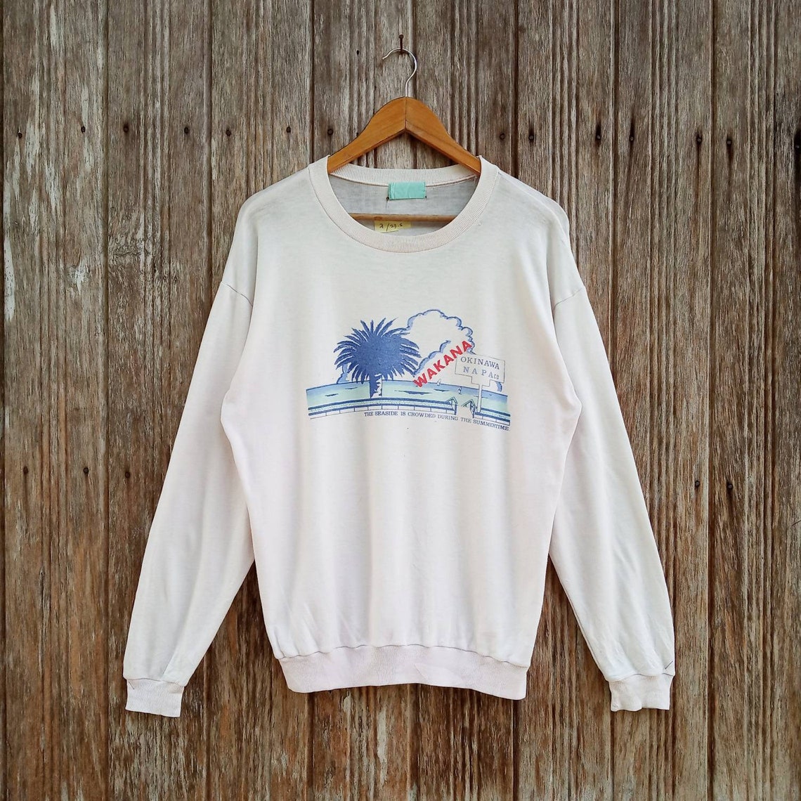 Wakana Okinawa Hawaiian Beach Sweatshirts Medium Size - Etsy Singapore