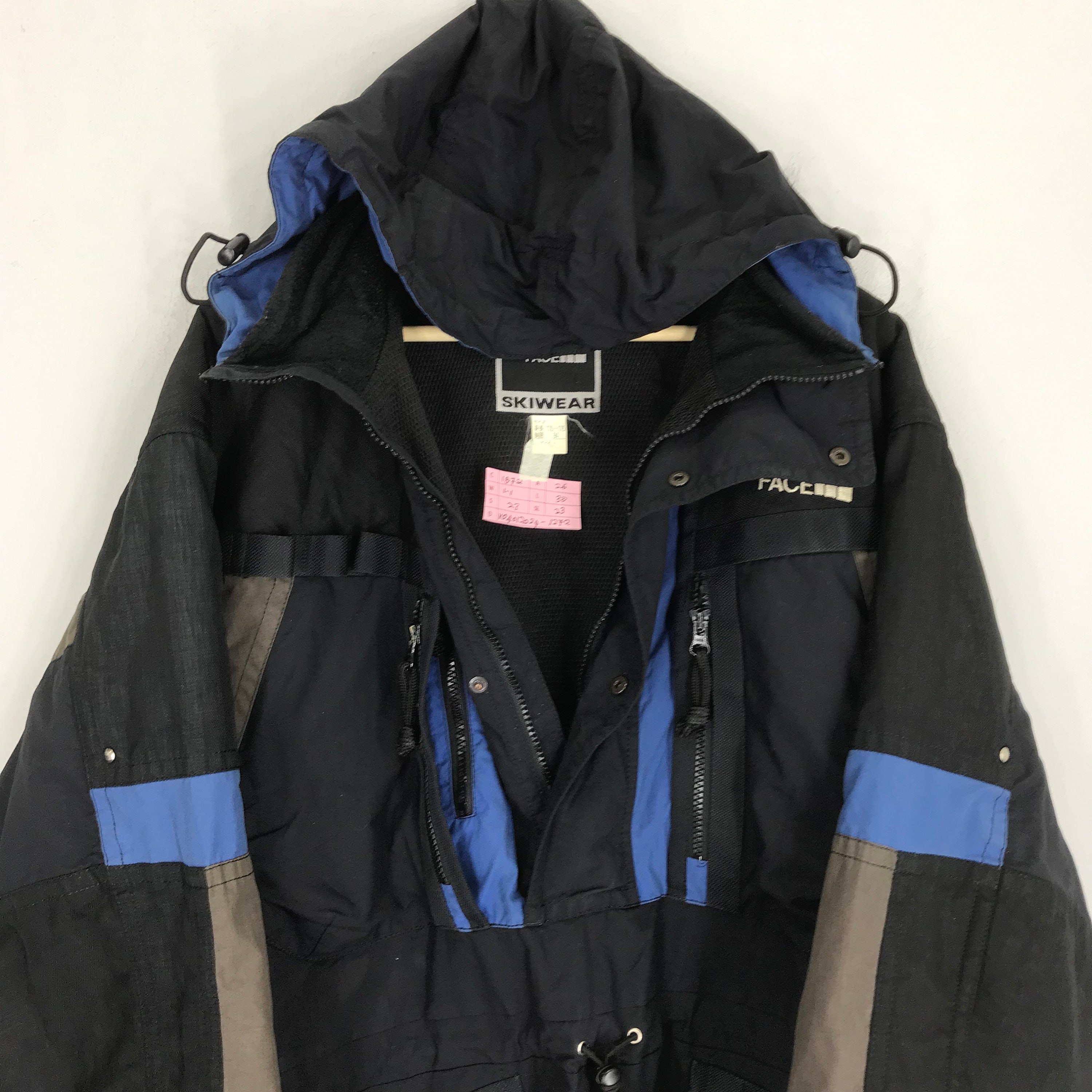 Vintage 90s the North Face Skiwear Multicolor Jacket Black