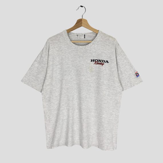 Honda Tシャツ グレー DO YOU HAVE A HONDA? Vintage 90s Distressed Honda Racing Team Grey T Shirt Large Honda