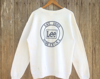 Y*.様 Lee ロゴプレート非売品 Lee USA Big Logo Sweatshirts Unisex Medium Size - Etsy